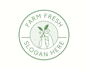 Nature Agriculture Leaf logo design