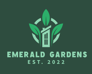 House Leaf Gardener logo design