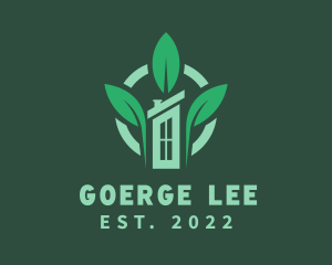 Vegan - House Leaf Gardener logo design