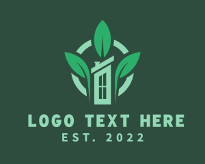 Plantation - House Leaf Gardener logo design