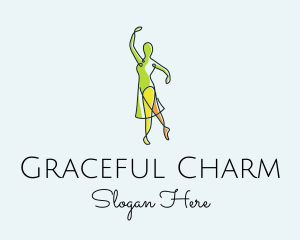 Multicolor Fashion Dancer  logo design