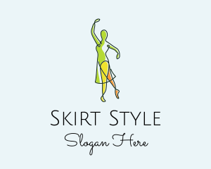 Skirt - Multicolor Fashion Dancer logo design