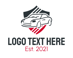 Drive - Automotive Sports Racing Badge logo design