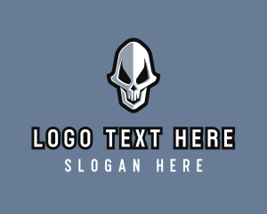 Skater - Scary Skull Avatar logo design