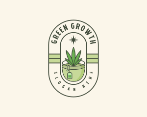 Herbal Weed Tea logo design