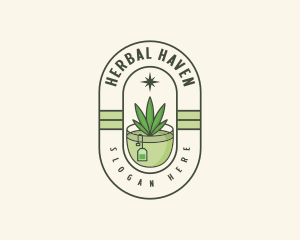 Herbal - Herbal Weed Tea logo design