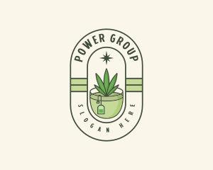 Nature - Herbal Weed Tea logo design