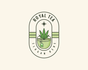 Herbal Weed Tea logo design