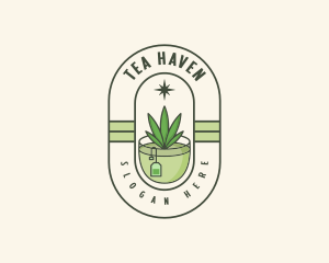 Herbal Weed Tea logo design