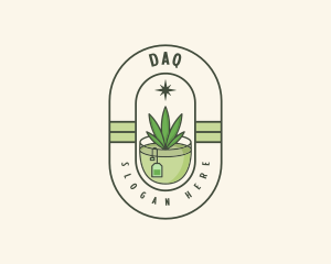Cbd - Herbal Weed Tea logo design