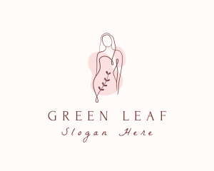 Leaf Woman Body logo design