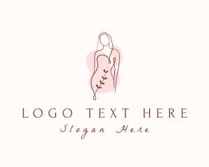 Leaf Woman Body Logo