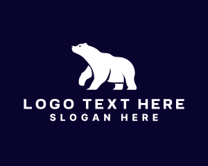 Wildlife - Polar Bear Animal logo design