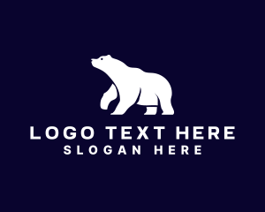 Alaska - Polar Bear Animal logo design