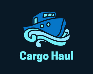 Ocean Ferry Boat  logo design