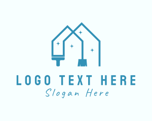 Clean - Residential House Cleaning logo design