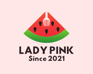Food - Watermelon Slice Fork logo design