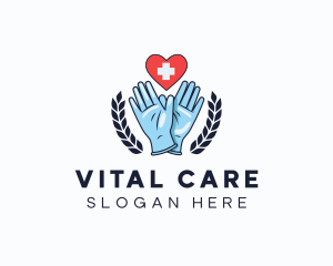 Medical Gloves Equipment logo design