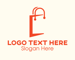 Orange Shopping Bag Letter C Logo