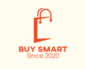 Purchase - Orange Shopping Bag Letter C logo design