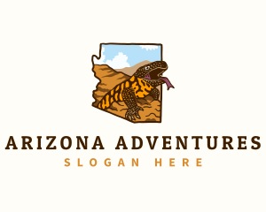 Arizona - Gila Monster Lizard Arizona logo design