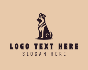 Dog Grooming - Canine Police Dog logo design