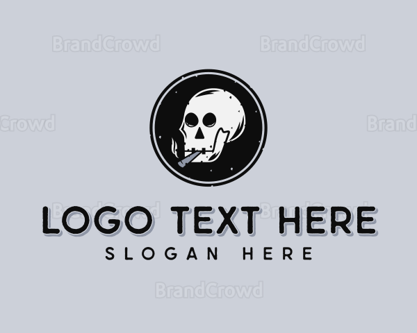 Smoke Skull Cigarette Logo