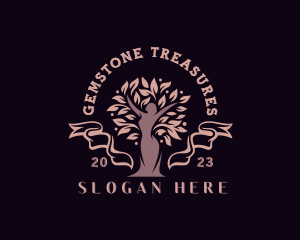 Beauty Wellness Goddess Tree logo design