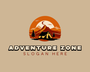 Mountain Adventure Camping logo design