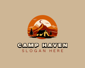 Mountain Adventure Camping logo design