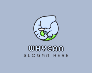 Cute Baby Elephant  Logo