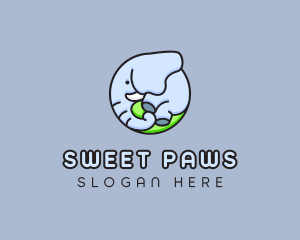 Cute - Cute Baby Elephant logo design