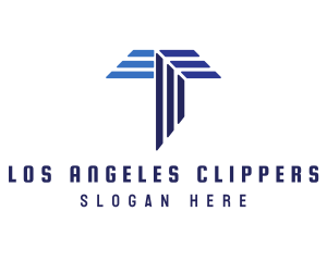 Blue Stripe T Logo