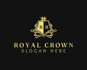 Regal Crown Shield logo design