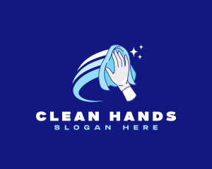 Housekeeping Cleaning Wipe logo design