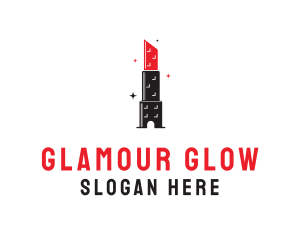 Glamour - Lipstick Tower Building logo design