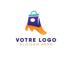 Shopping Bag Slime Logo