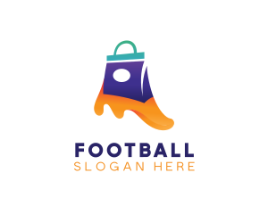 Retail - Shopping Bag Slime logo design
