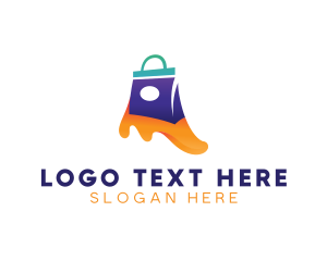 Feminine - Shopping Bag Store logo design