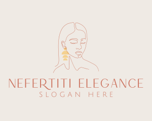 Elegant Feminine Earring logo design