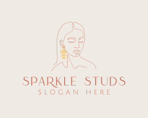 Earring - Elegant Feminine Earring logo design