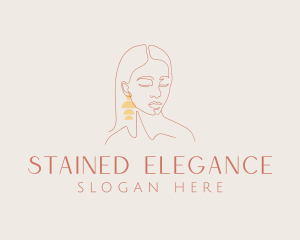 Elegant Feminine Earring logo design