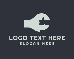 Designer - Thumbs Up Wrench Tool logo design