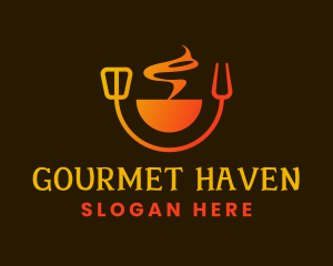 Hot Smoke Kitchen logo design