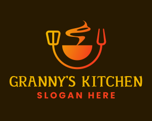 Hot Smoke Kitchen logo design