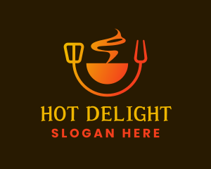 Hot Smoke Kitchen logo design