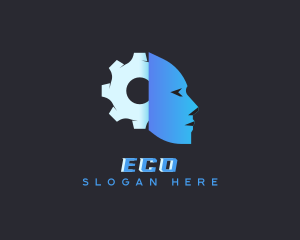 Technology AI Face Logo