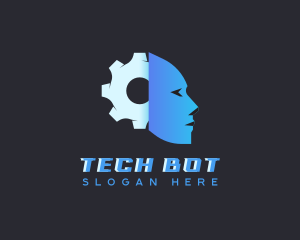 Android - Technology AI Face logo design