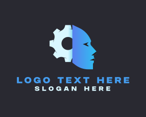 Technology - Technology AI Face logo design