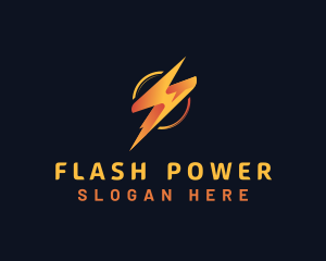 Lightning Power Electricity logo design